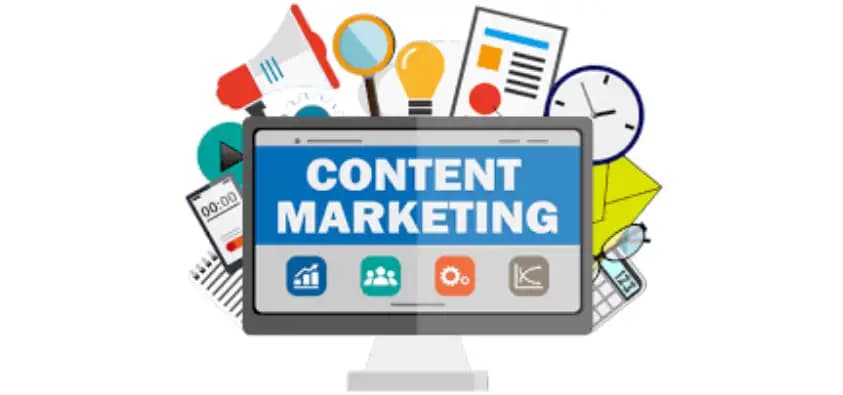 Content marketing planning illustration