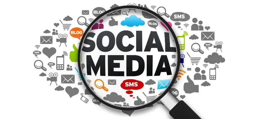 Social media marketing channels illustration